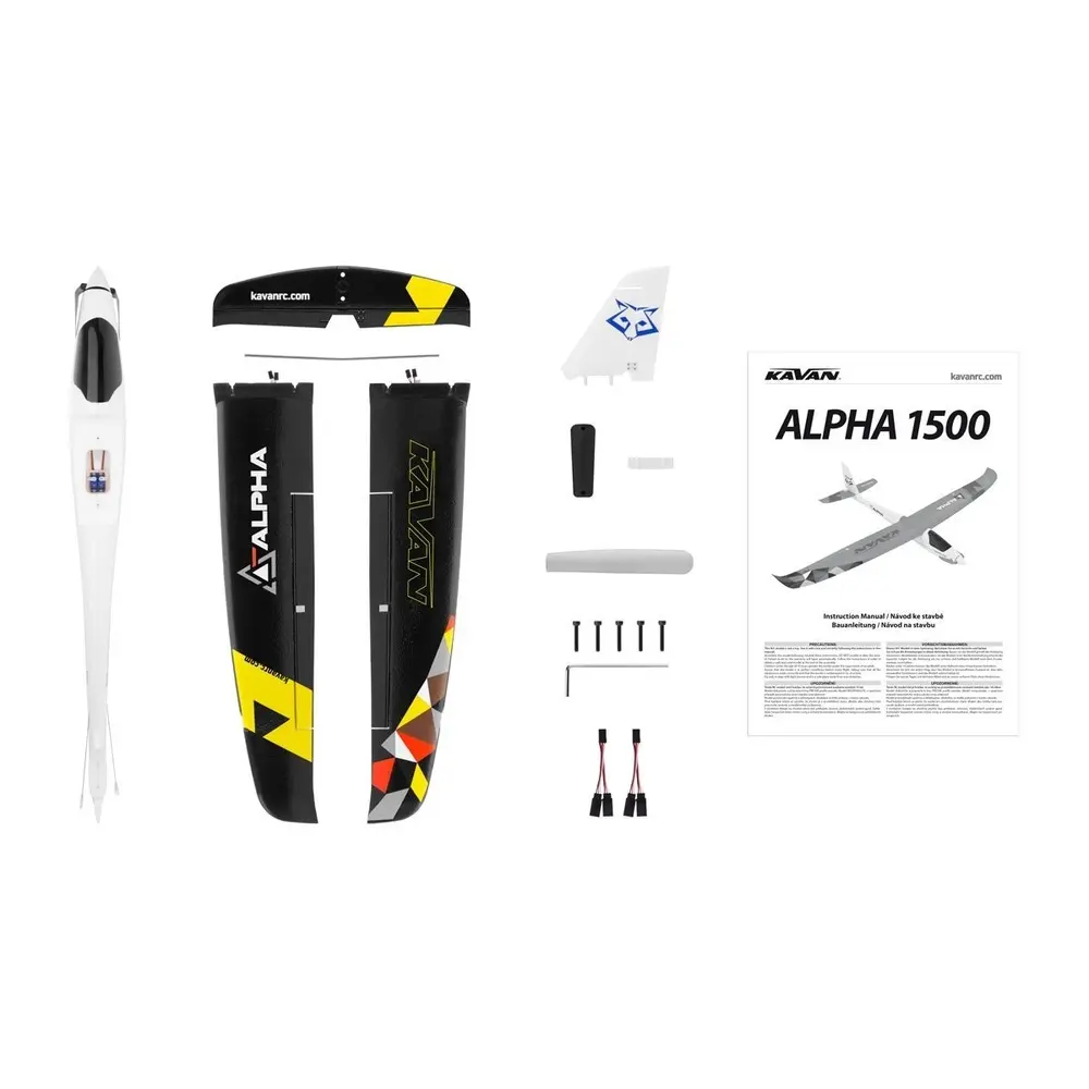 Planeur Alpha 1500V2 RTF Black - Kavan 02.8076MA - 5