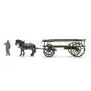 Traditionnelle charrette + figurine - Artitec 387.598 - HO 1/87 - 8