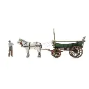Chariot à foin d'Europe du Nord + figurine - Artitec 387.599 - HO 1/87  - 6