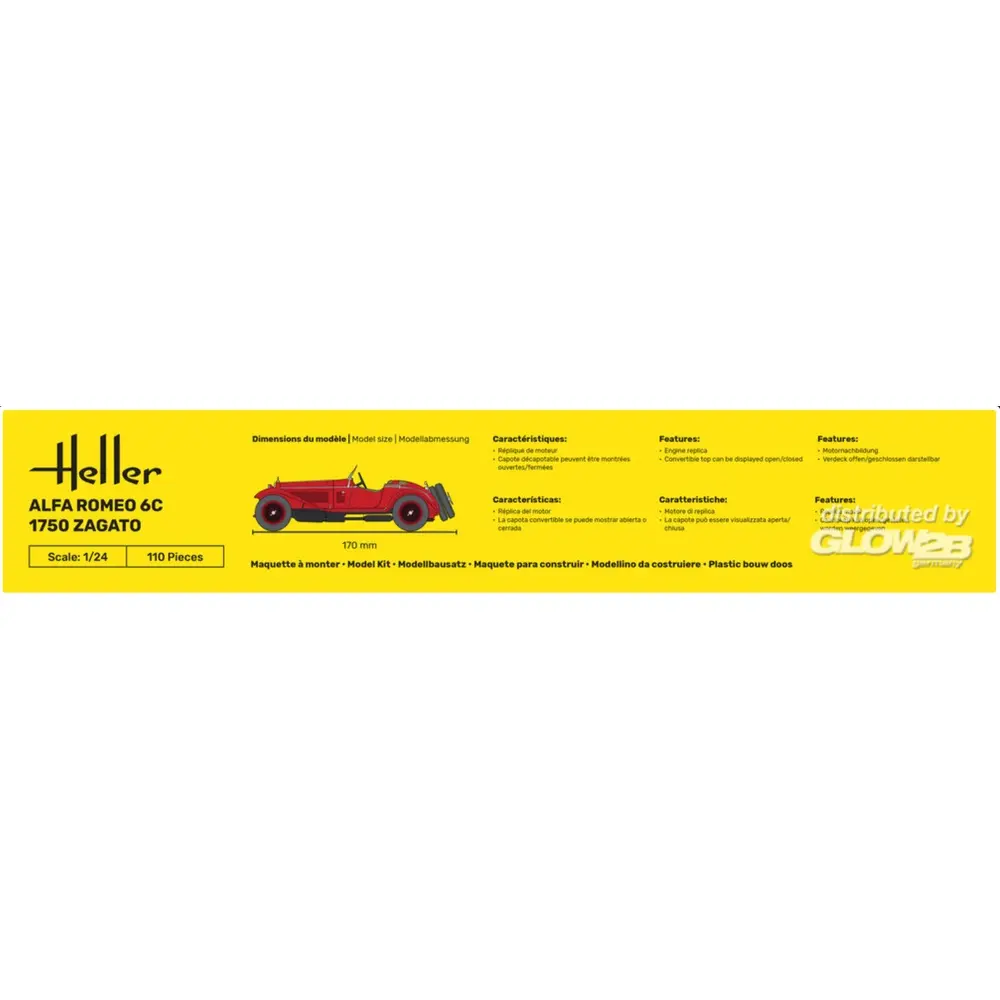 Alfa Romeo 6C 1750 Zagato - Heller 80715 - 1/24  - 4