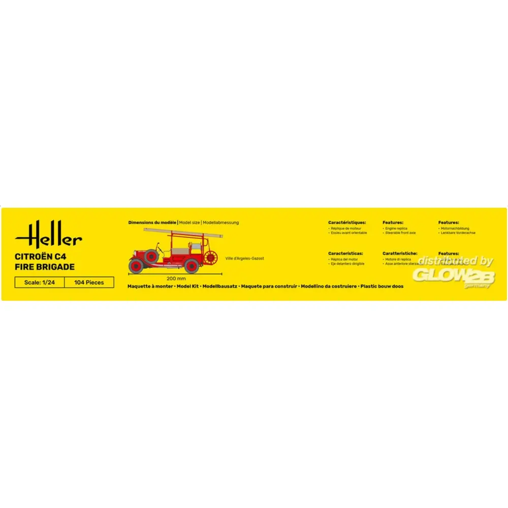STARTER KIT Citroen C4 Fire Brigade - Heller 56733 - 1/24  - 4