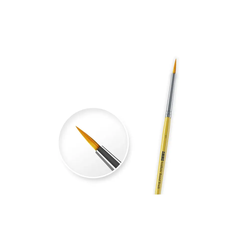 6 pinceaux de modelage de base - Ammo 4601151 - Échelle universelle - 4