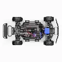 Mini Slash 4x4 BL-2S RTR (accu/chargeur) - Traxxas 108164-1-YLW - 1/14 - 8