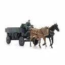Wagon de campagne en acier HF.7 avec chevaux + figurine - Artitec 6870737 - HO 1/87  - 5