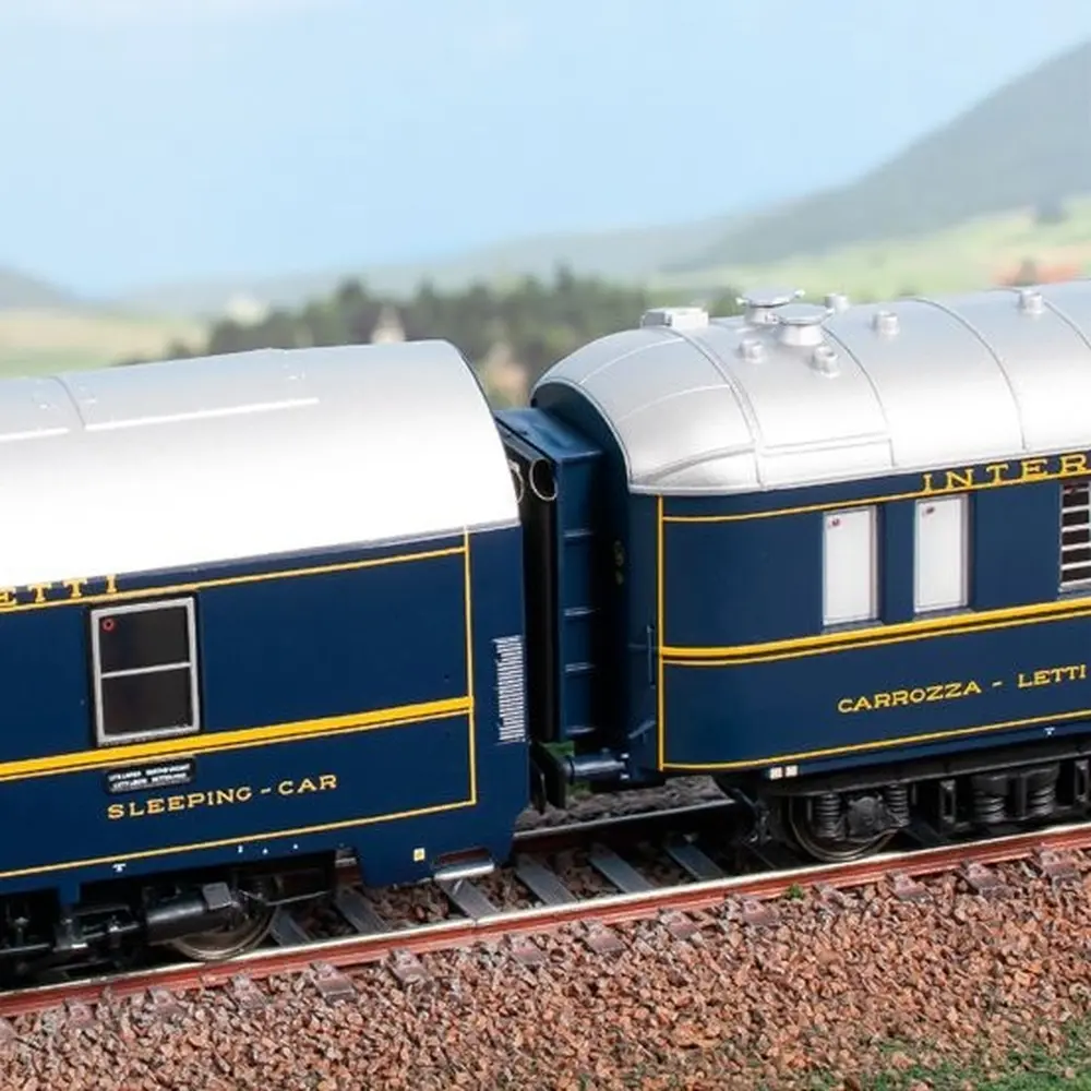 Coffret de 2 voitures-lits - Acme 55278 - HO 1/87 - CIWL/FS - Ep IV - 2R - 4