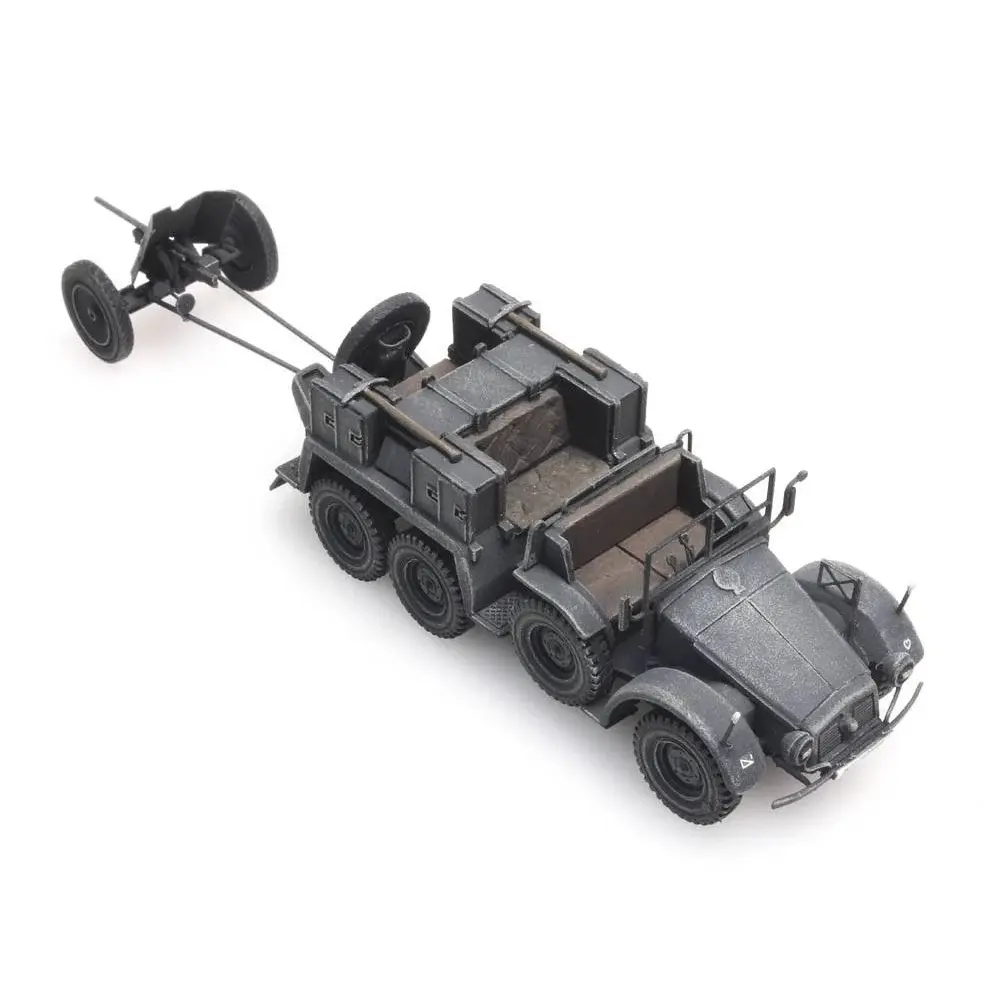 Voiture Krupp-Protze + 3,7-cm-PaK, gris - Artitec 387.381 - HO 1/87 - 2