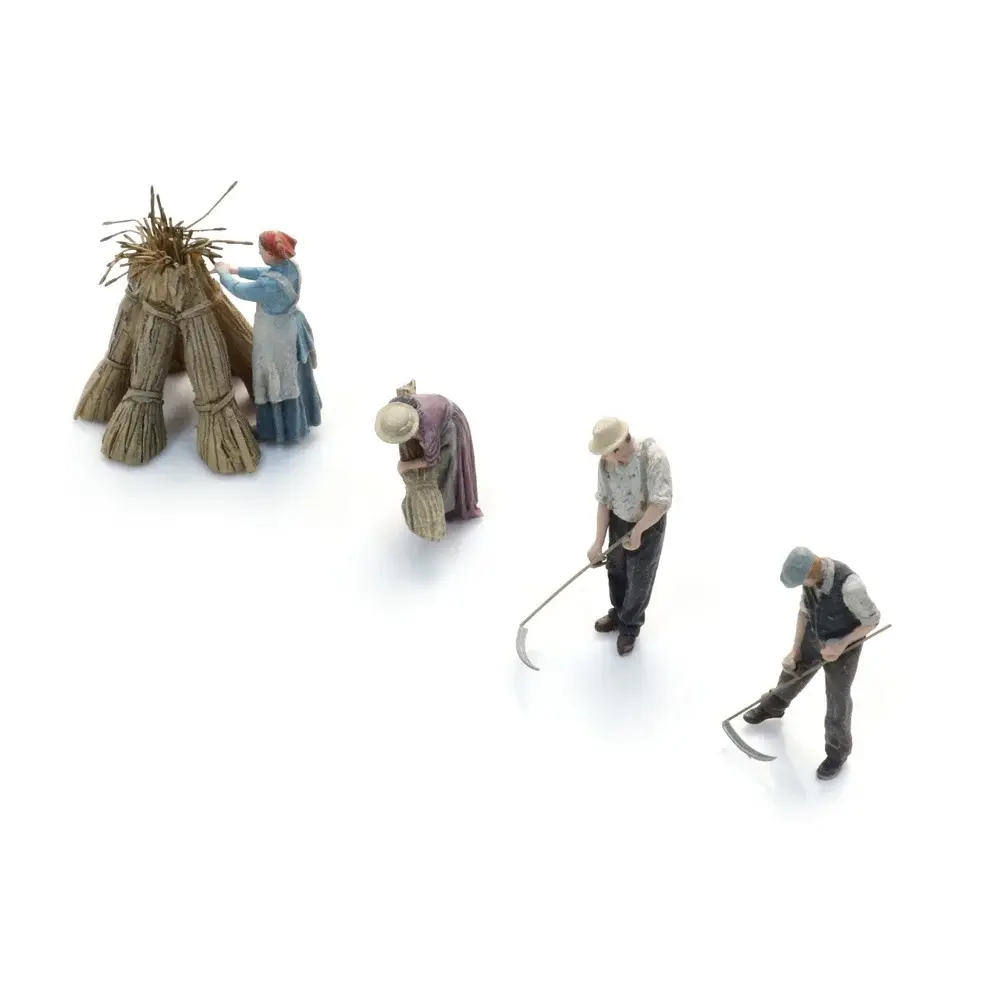 Moisson du blé à la faux (4x) - Artitec 5870075 - HO 1/87  - 2