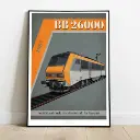 Poster BB 26000 - SNCF - 800Tonnes - 1987 - A2 42.0 x 59.4 cm - 3