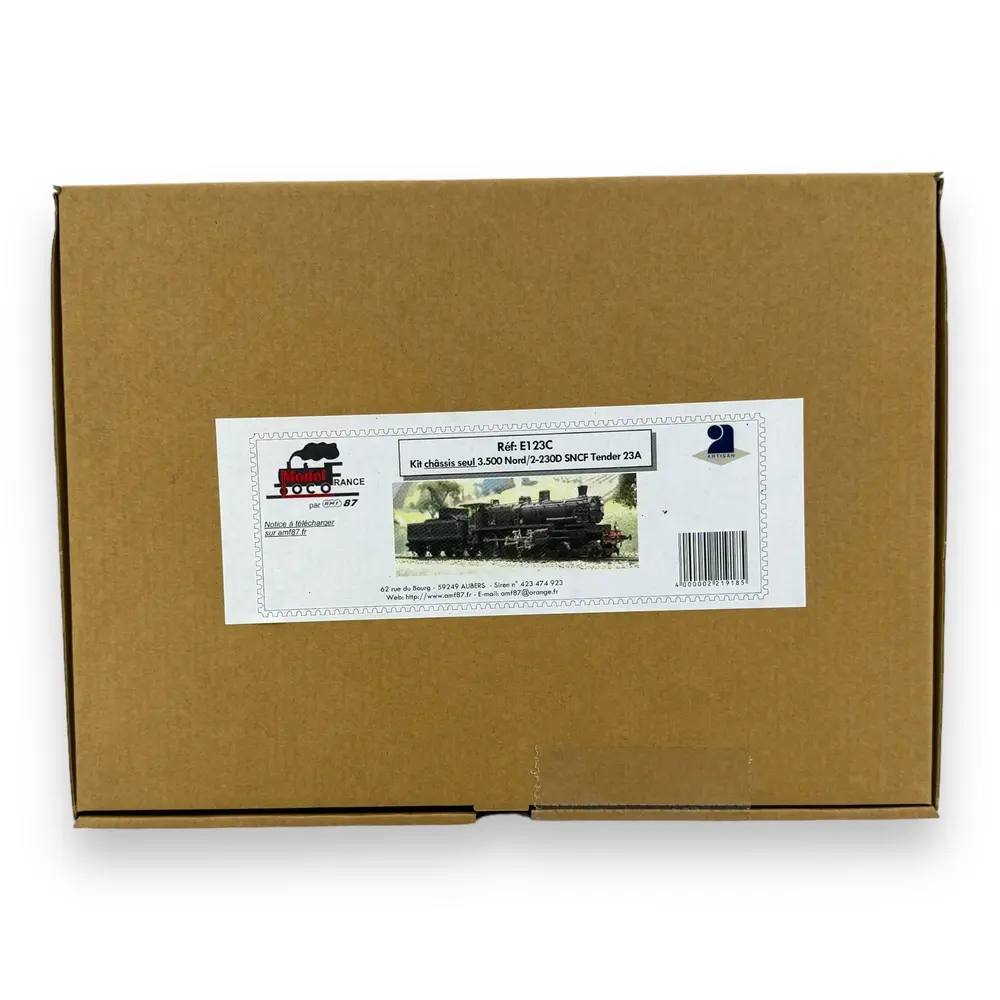 [Kit] Châssis pour Vapeur 2-230D 3.500 AMF87 E123C - HO 1/87 - SNCF/NORD - 2