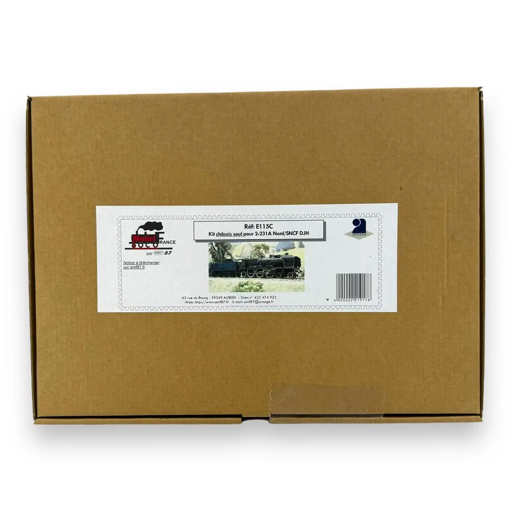 [Kit] Châssis pour Vapeur 2-231A Tender 37A AMF87 E115C - HO 1/87 - SNCF/NORD - 2