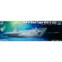 Sous-marin U-Boat type VIIC U-552 Deutsch Kriegsmarine 1942 - Trumpeter 06801 - 1/48