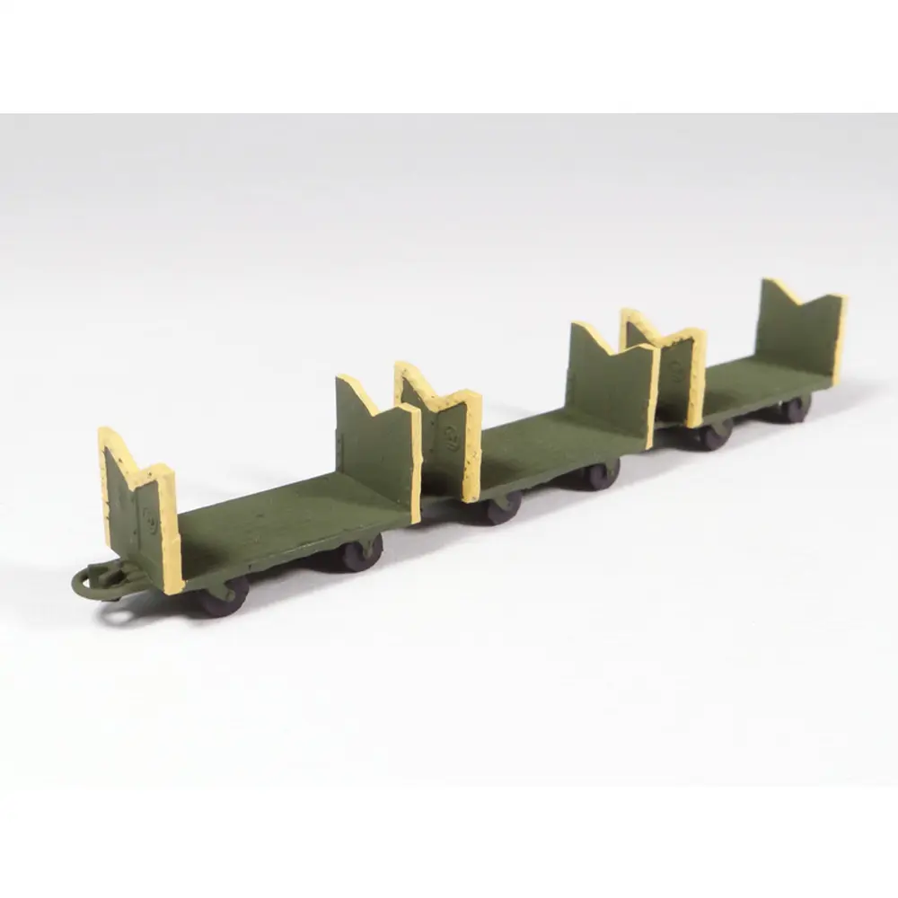 3 chariots à bagages anciens - Régions & Compagnies GAR051 - HO 1/87