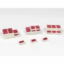 3 différents tas de cageots + 3 cageots isolés - Régions et compagnies GAR054 - HO 1/87