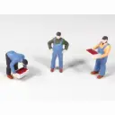 3 Manutentionnaires chargeant/déchargeant des cageots - Régions et compagnies GAR058 - HO 1/87