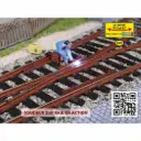 Soudeur sur rail en action (avec poste de soudure et effet arc) - Régions et compagnies VOIA66 - HO 1/87