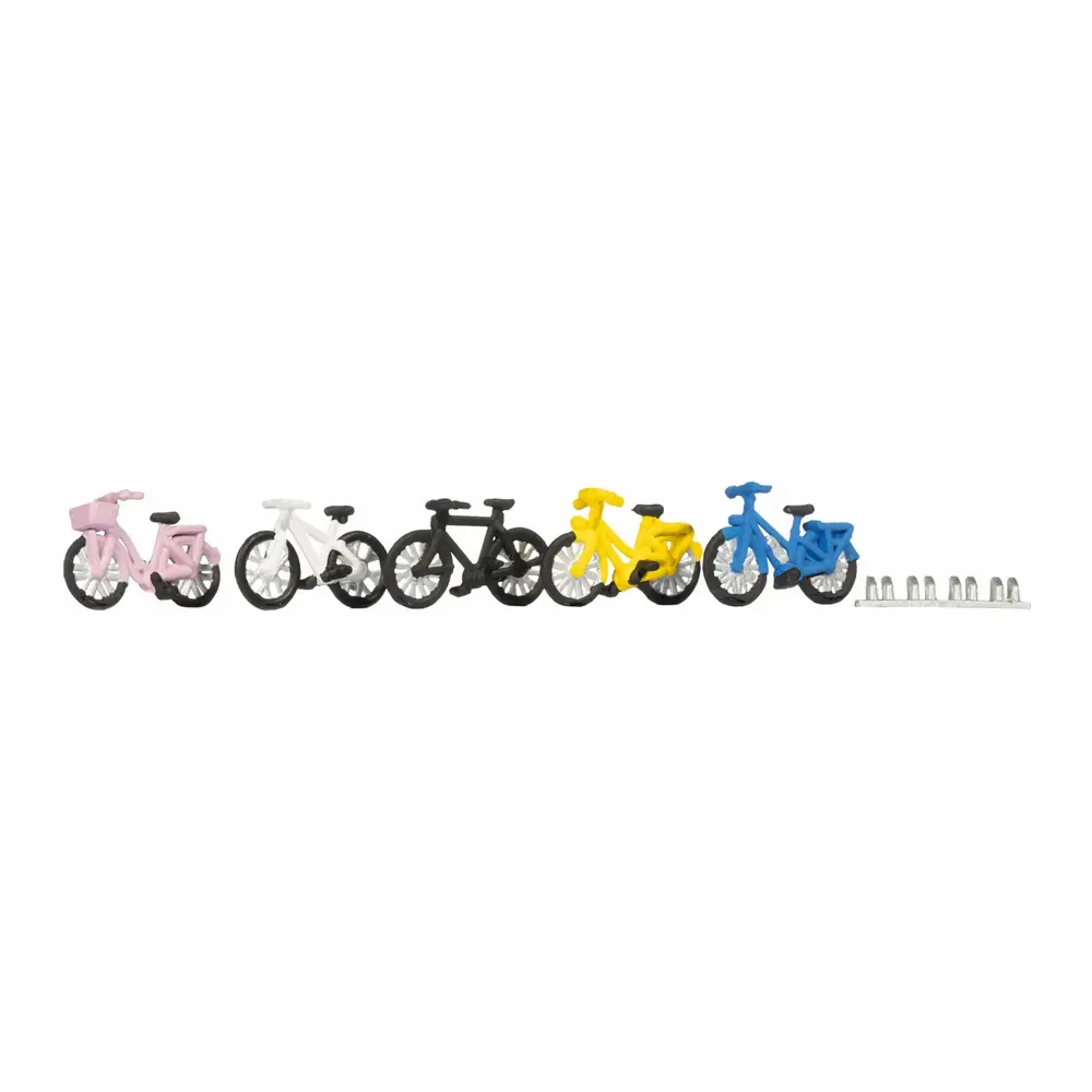 5 vélos - Noch 15895 - HO 1/87