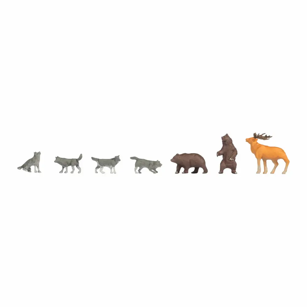 Figurines ours, loups et cerf - Noch 36746 - N 1/160