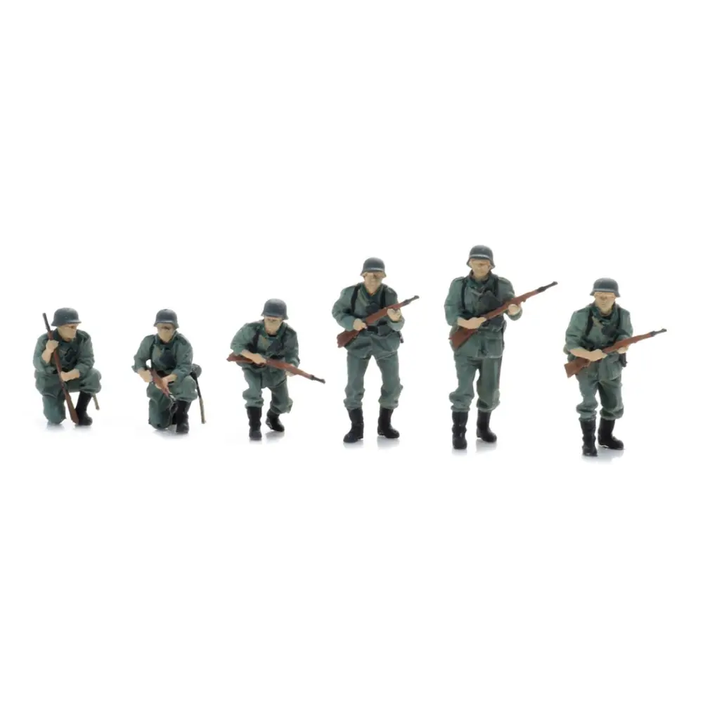 Infanterie de la Wehrmacht en patrouille - 6 personnages - ARTITEC 5720001 - 1/72