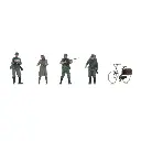 Point de contrôle de la Wehrmacht + femme à vélo - ARTITEC 7720007 - 1/72