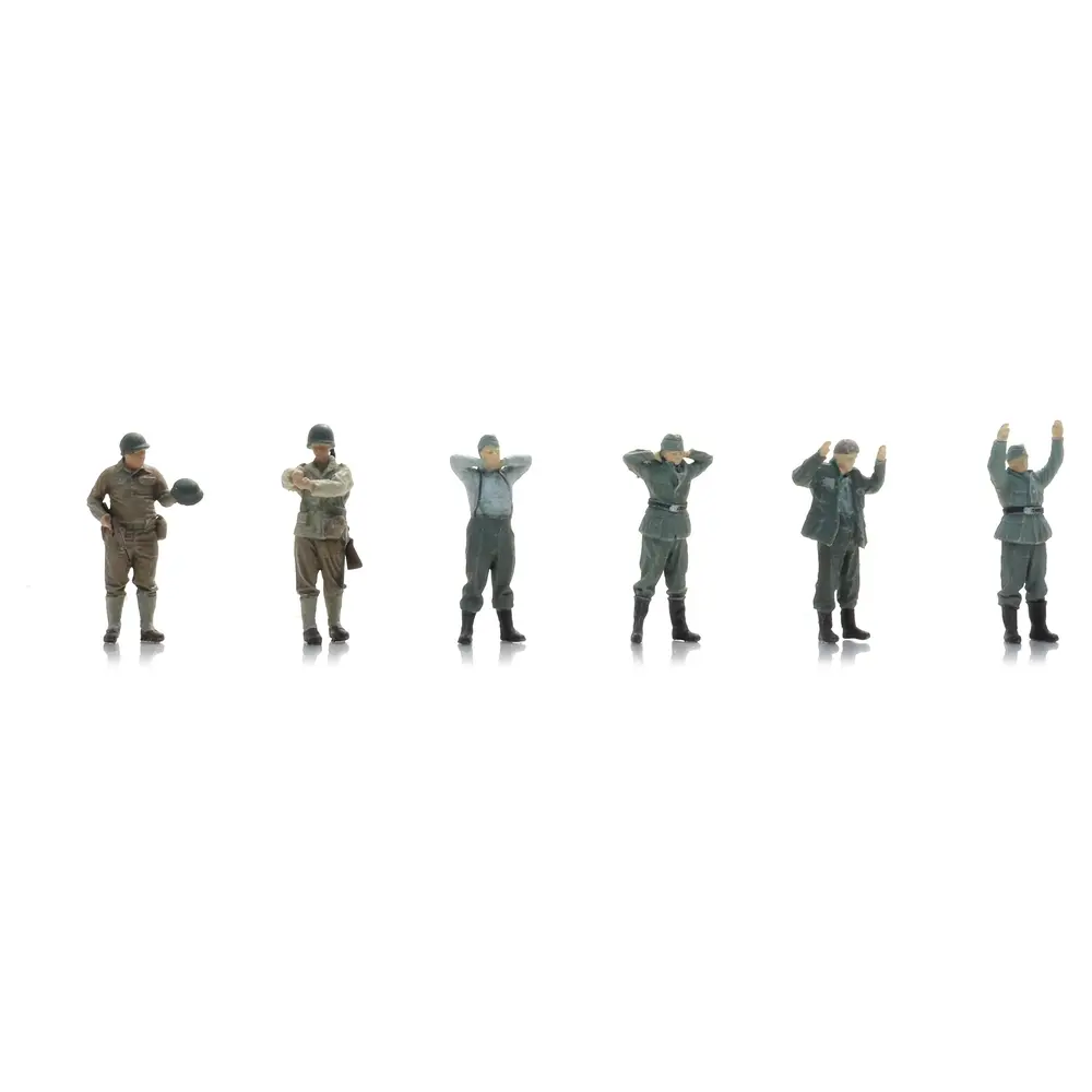 Prisonniers de guerre de la Wehrmacht + gardes de l'armée américaine - ARTITEC 7720012 - 1/72