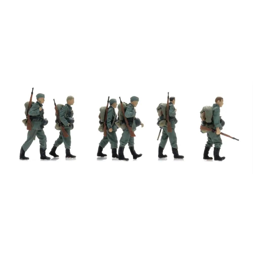 Infanterie de la Wehrmacht en longue marche - 6 personnages - ARTITEC 5720002 - 1/72