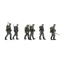 Infanterie de la Wehrmacht en longue marche - 6 personnages - ARTITEC 5720002 - 1/72