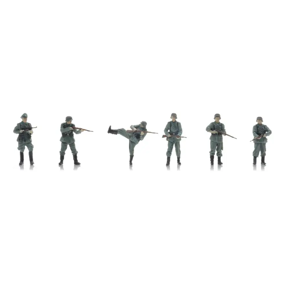 Porte d'entrée de l'infanterie de la Wehrmacht - 6 personnages - ARTITEC 5720004 - 1/72