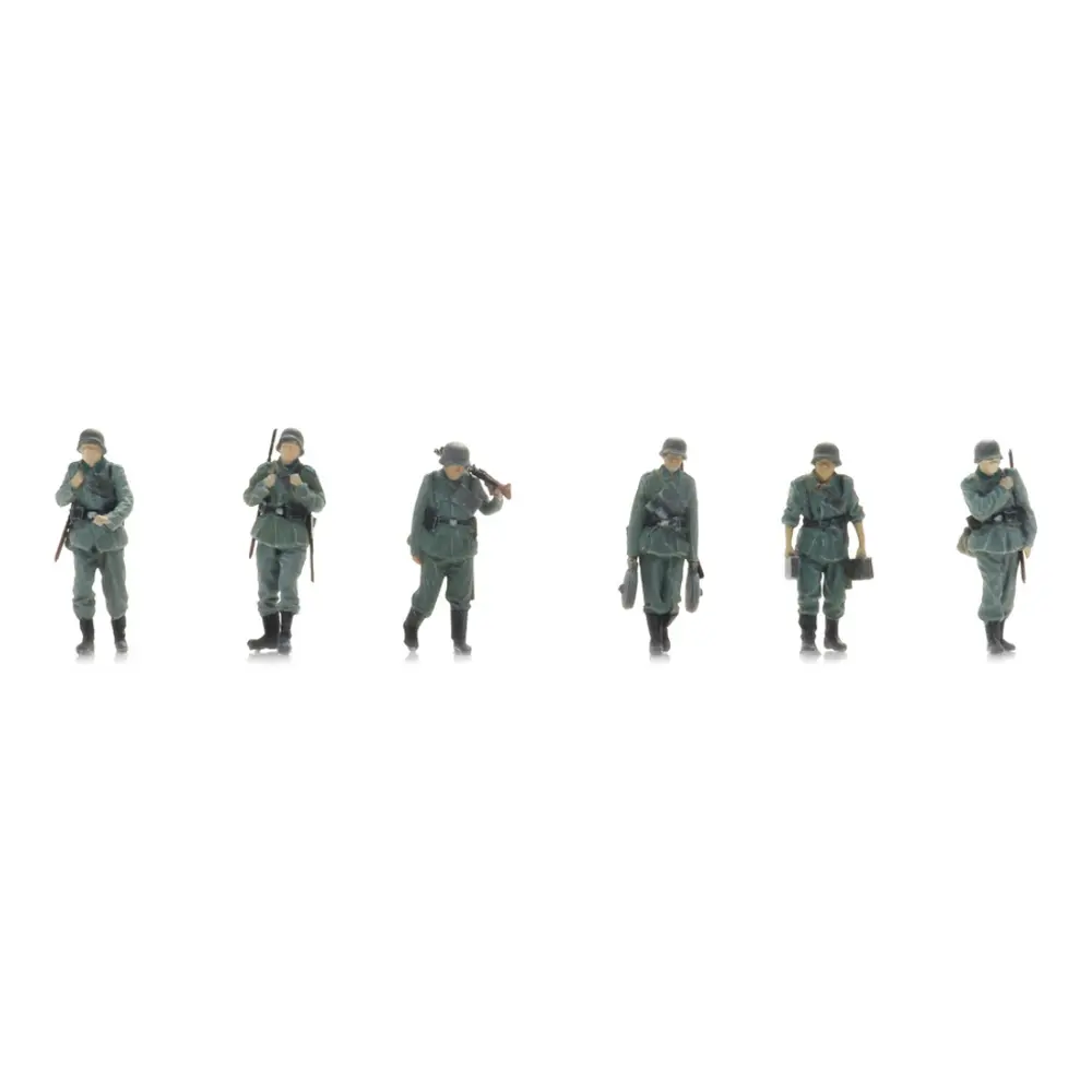Infanterie de la Wehrmacht en marche vers la ligne de front - 6 personnages - ARTITEC 5720005 - 1/72