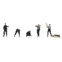 Équipage de char de la Wehrmacht en train de recharger - 5 personnages - ARTITEC 5720011 - 1/72