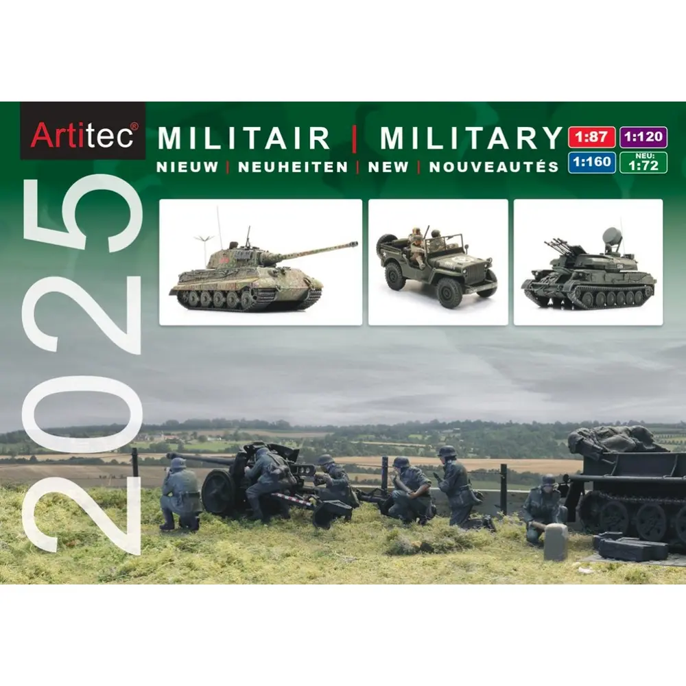 Dépliants nouveautés militaires 2025 - HO N TT & 1/72 - 12 pages