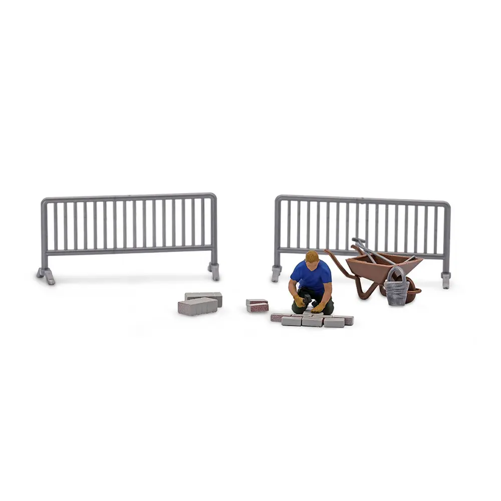 Pose de pavés - Busch 79877 - HO 1/87