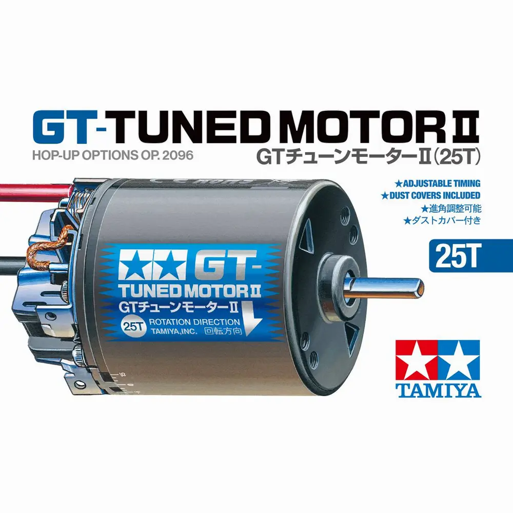 Moteur électrique à charbon GT Tuned II 25T - Tamiya 22096