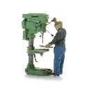 Perceuse à Colonne + Figurine - Artitec 387.661 - HO 1/87