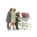 Passants et poussette - ARTITEC 5870144 - HO 1/87