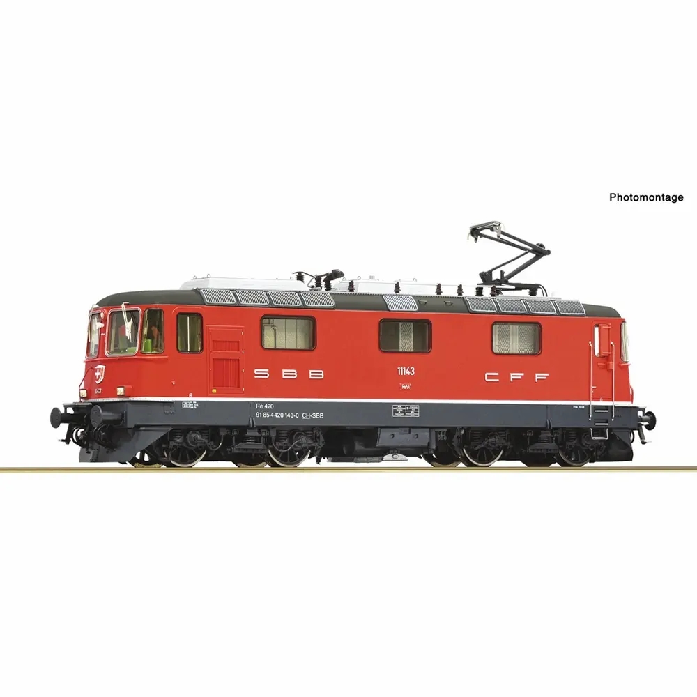 Locomotive électrique Re 4/4 II 11143, CFF - Roco 7500222 - HO 1/87 - SBB - Ep VI - Analogique - 2R