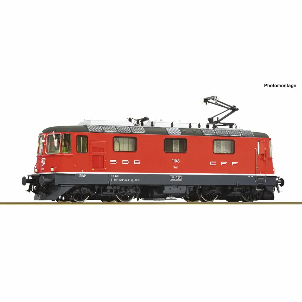 Locomotive électrique Re 4/4 II 11143, CFF - Roco 7510222 - HO 1/87 - SBB - Ep VI - Digital sound - 2R