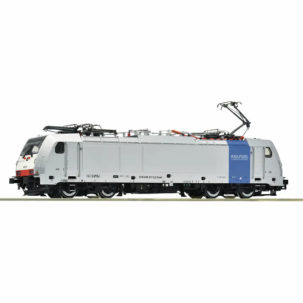 Locomotive électrique 186 251-5, Railpool - Roco 7500161 - HO 1/87 - Privée - Ep VI - Analogique - 2R