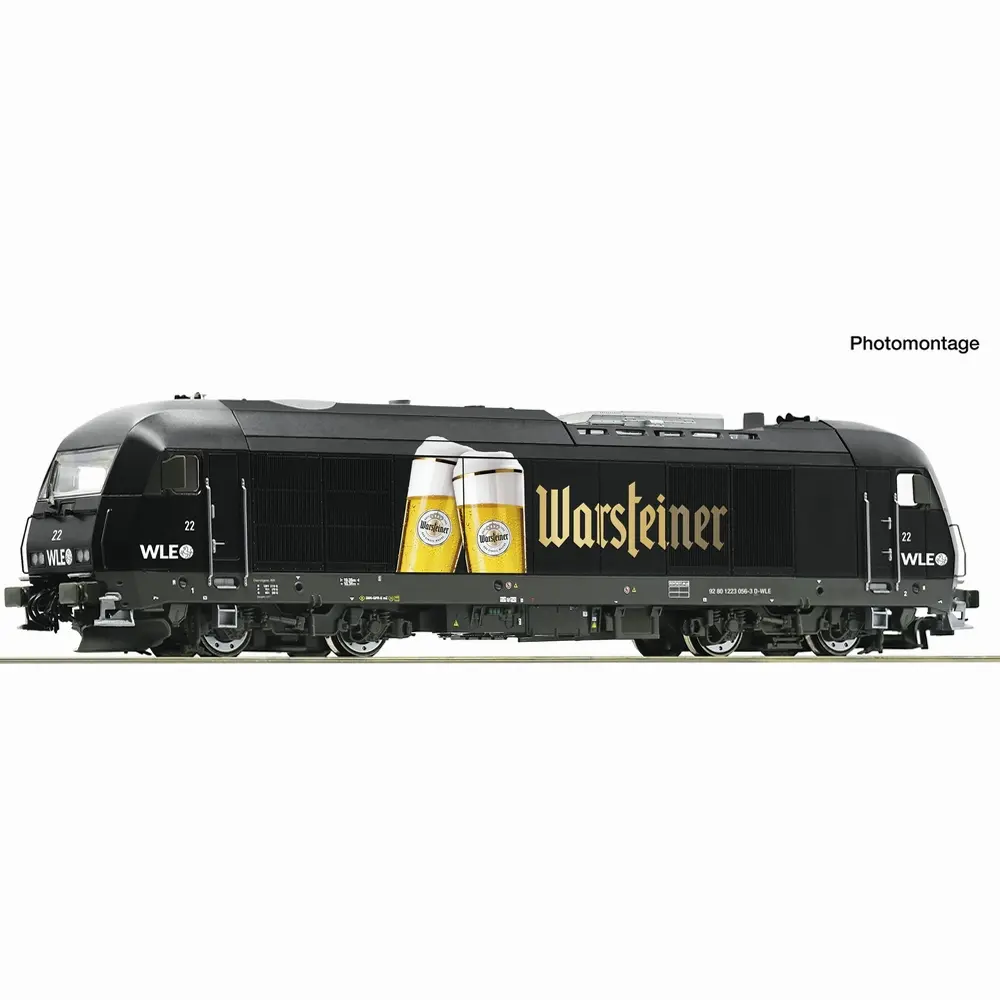 Locomotive diesel 22 « Warsteiner » WLE - Roco 7300104 - HO 1/87 - Privée - Ep VI - Analogique - 2R