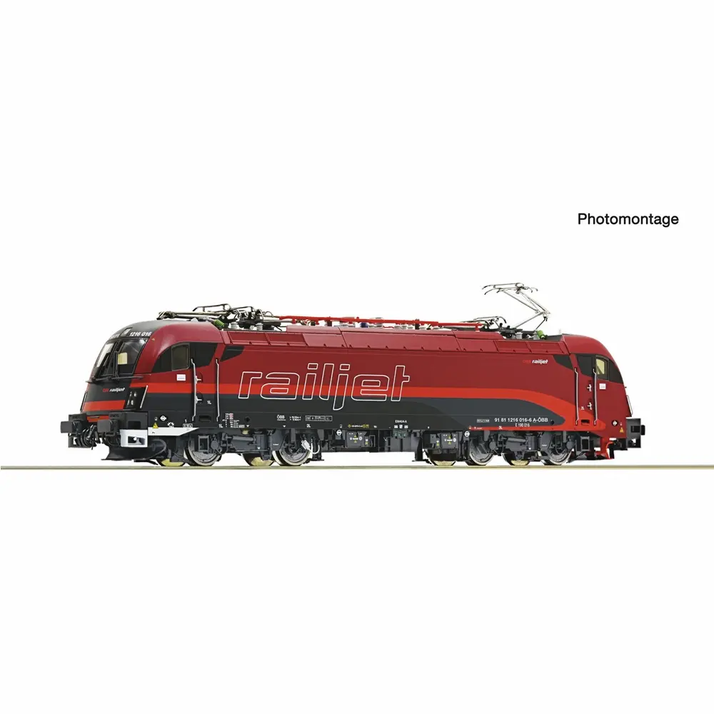Locomotive électrique 1216 016-6 "Railjet" - Roco 7510182 - HO 1/87 - ÖBB - Ep VI - Digital sound - 2R