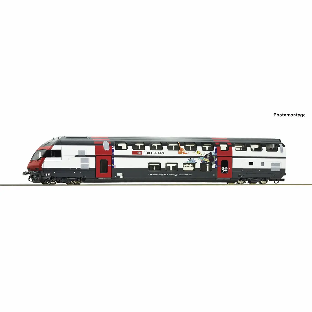 Voiture-pilote à deux niveaux, CFF - Roco 6210218 - HO 1/87 - SBB - Ep V-VI - Digital sound - 2R
