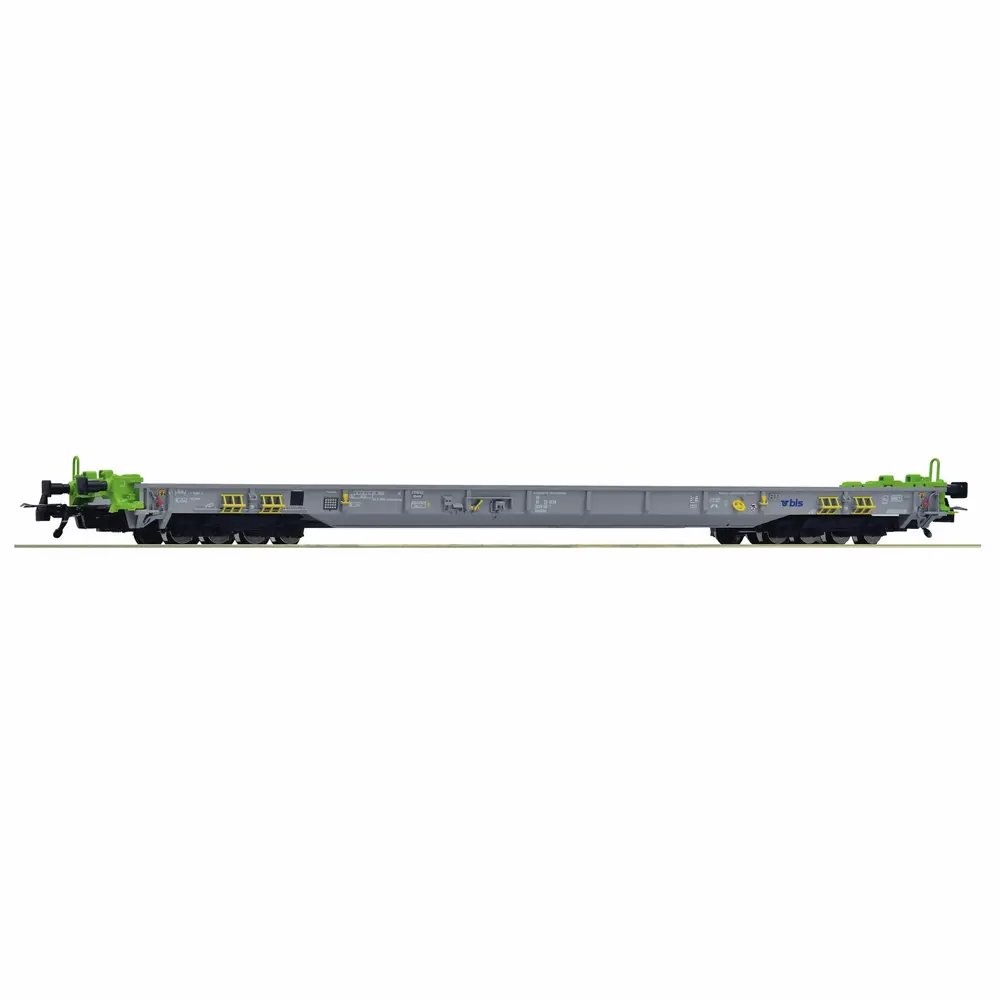 Wagon à plancher surbaissé - Roco 6600172 - HO 1/87 - BLS - Ep VI - 2R