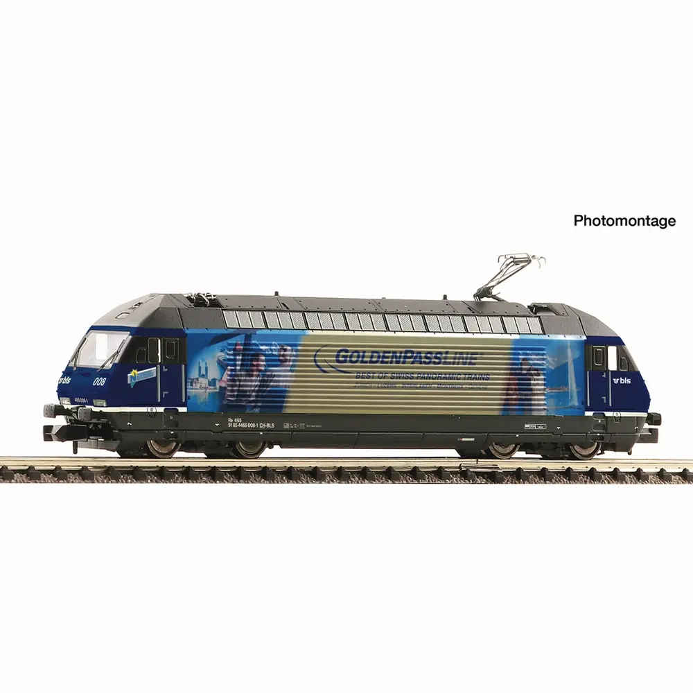 Locomotive électrique Re 465 008-1 « Goldenpass » - Fleischmann 7570083 - N 1/160 - BLS - Ep V-VI - Digital sound - 2R