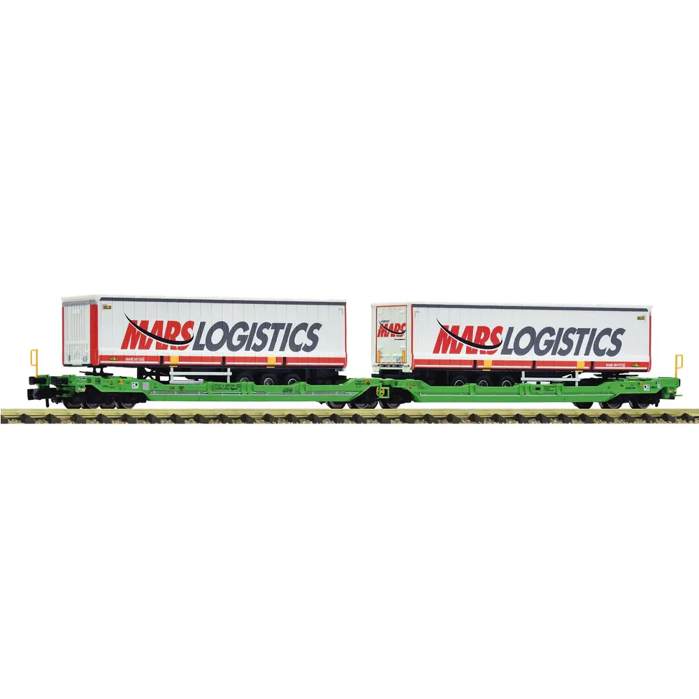 Wagon porte-remorques Sdggmrss T3000e - Fleischmann 6660102 - N 1/160 - CFL - Ep VI - 2R