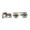Chariot à foin vide avec figurine - ARTITEC 316.144 - N 1/160