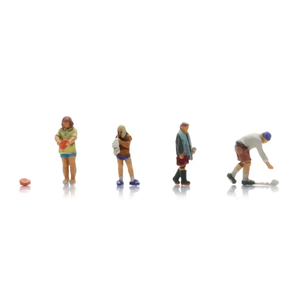 La vie en camping - 4 personnages matinaux - ARTITEC 5160024 - N 1/160