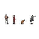 Crottes de chien - 3 personnages et un chien - ARTITEC 5160029 - N 1/160