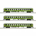 Coffret de 3 voitures voyageurs pour train express FLIXTRAIN - Minitrix 15462 - N 1/160 - Privée - Ep VI - 2R