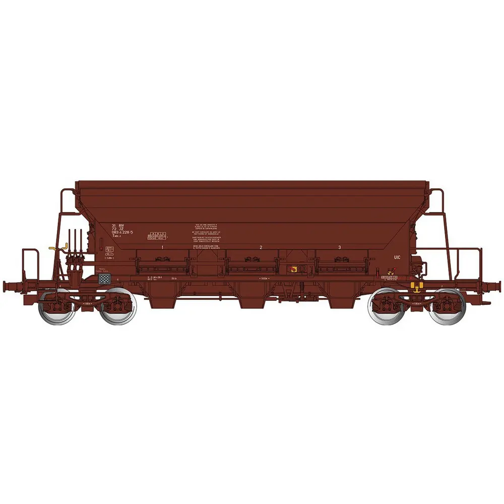 Wagon trémie Tads-z - Albert Modell 083004 - HO 1/87 - JZ - Ep IV - 2R