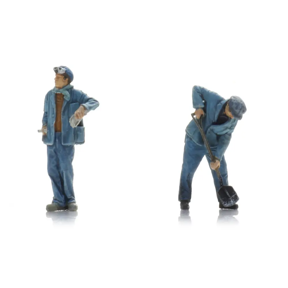 Personnel de la SNCF Vapeur Bécaud - 2 personnages - ARTITEC 5160053 - N 1/160