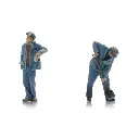 Personnel de la SNCF Vapeur Bécaud - 2 personnages - ARTITEC 5160053 - N 1/160